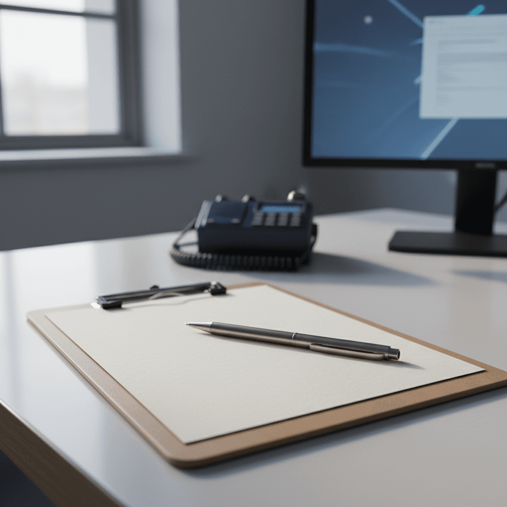 Clipboard for collecting patient contact information on a dispatch desk