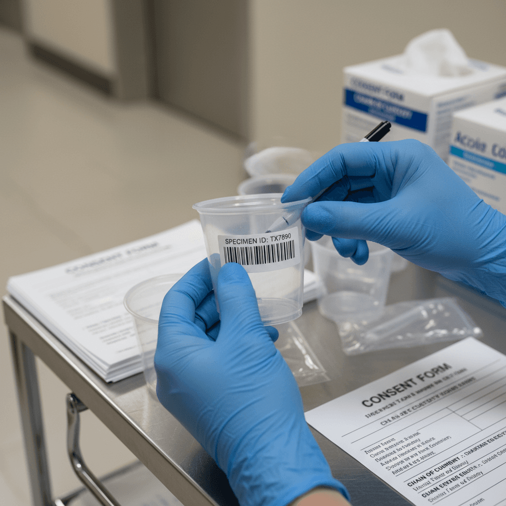 Non-DOT specimen labeling and documentation